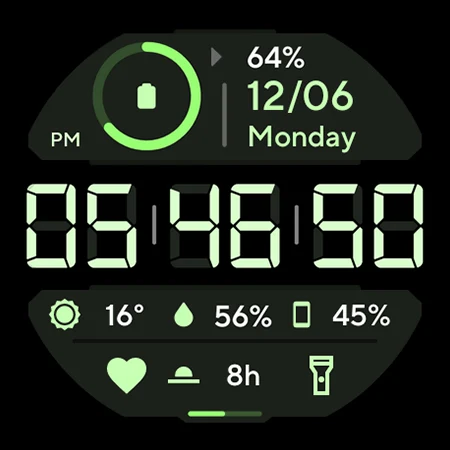 TACT THREE: Watch face screenshot