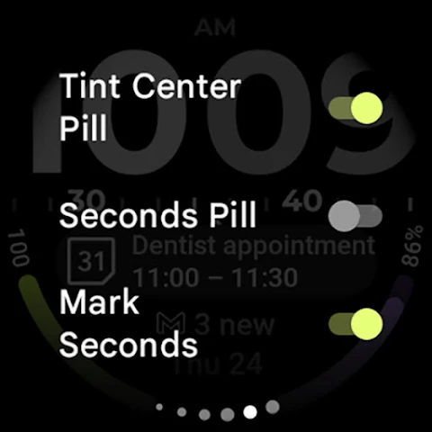 TimeFlow Watch Face screenshot