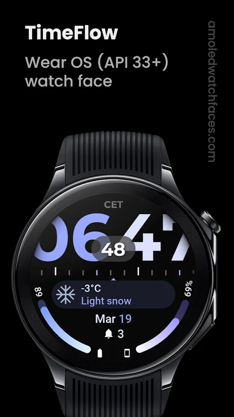 TimeFlow Watch Face screenshot