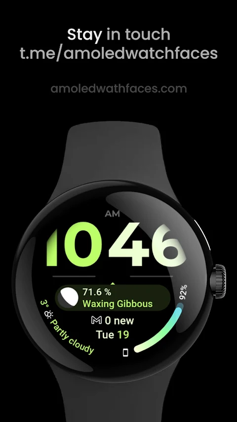 TimeFlow Watch Face screenshot