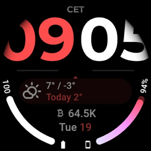 TimeFlow Watch Face screenshot
