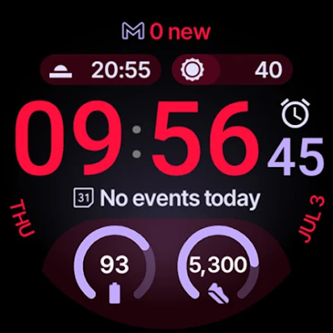 TrackMate Watch Face screenshot