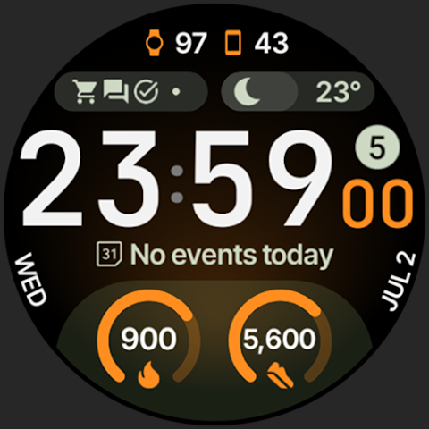 TrackMate Watch Face screenshot