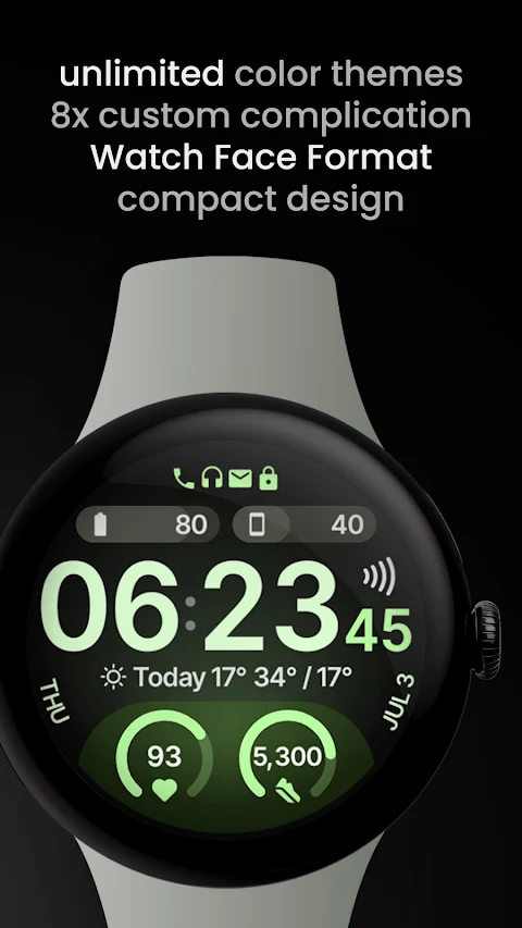 TrackMate Watch Face screenshot