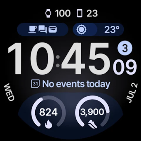 TrackMate Watch Face screenshot
