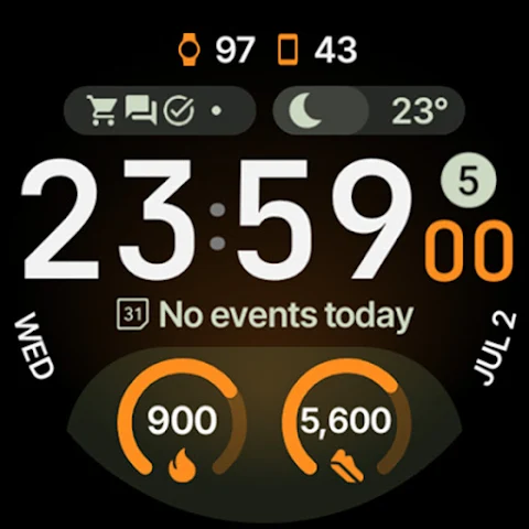 TrackMate Watch Face screenshot