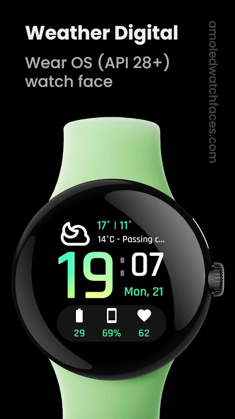 Weather Digital Watch Face screenshot