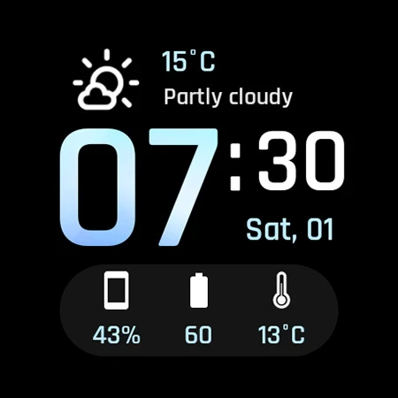 Weather Digital Watch Face screenshot