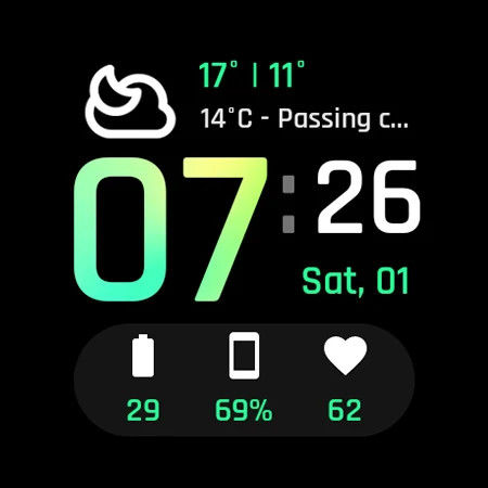 Weather Digital Watch Face screenshot