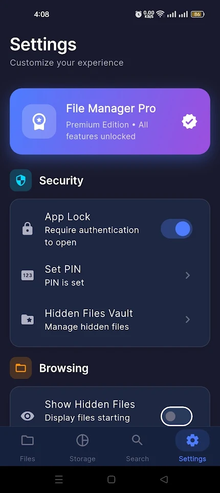 File Manager Pro screenshot