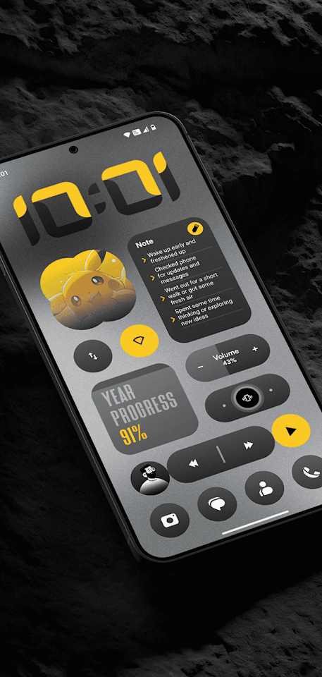 DarkGlass Widgets screenshot