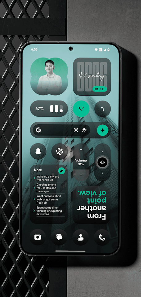 DarkGlass Widgets screenshot