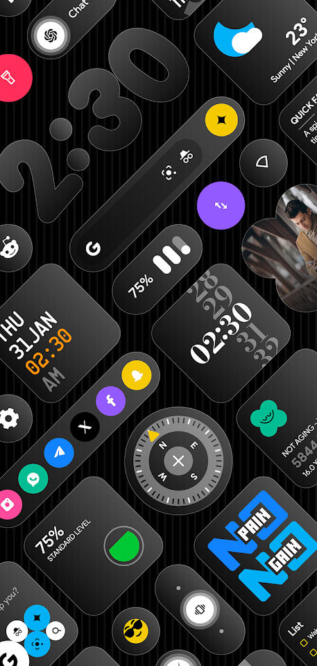 Glass Widgets screenshot