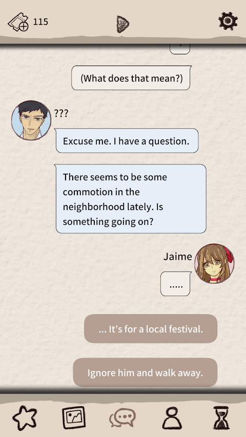 Romantic HOLIC: Otome game screenshot