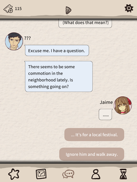 Romantic HOLIC: Otome game screenshot