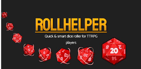 RollHelper – dice rolling app screenshot