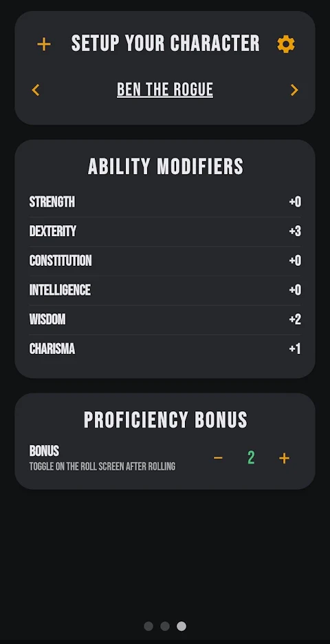 RollHelper – dice rolling app screenshot