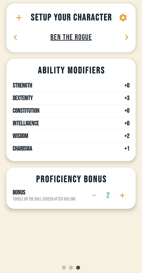 RollHelper – dice rolling app screenshot