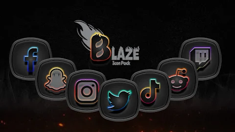 Blaze Dark Icon Pack screenshot