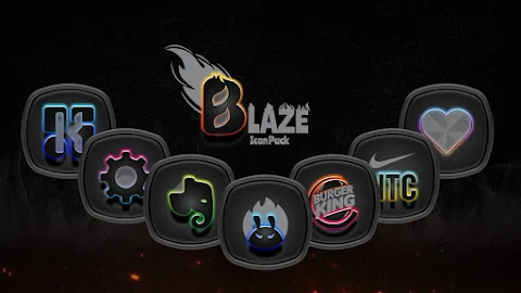 Blaze Dark Icon Pack screenshot