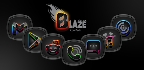 Blaze Dark Icon Pack screenshot