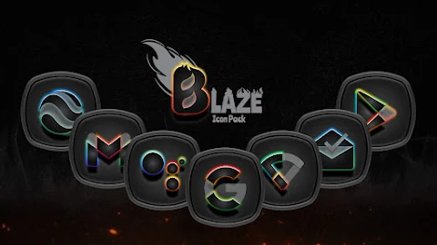Blaze Dark Icon Pack screenshot
