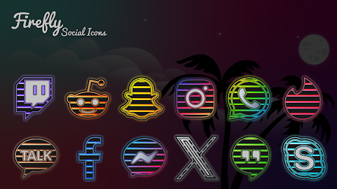 Firefly Neon Icon Pack screenshot