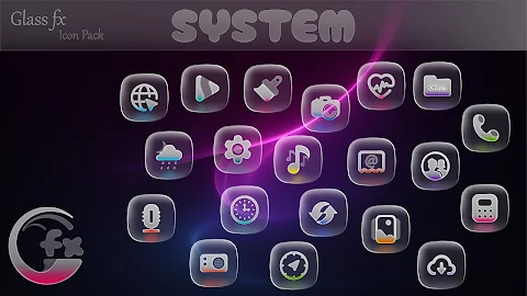 GlassFX – Glass Icon Pack screenshot