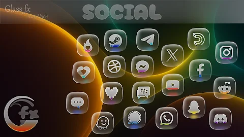 GlassFX – Glass Icon Pack screenshot