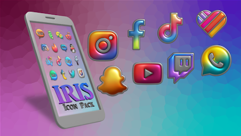 Iris Light – 3D App Icons screenshot