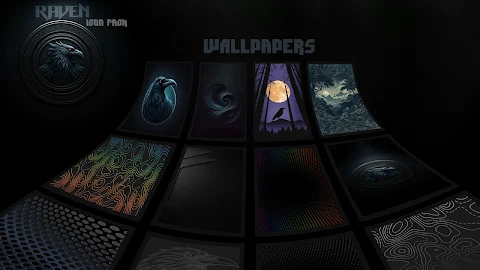 Raven Dark Icon Pack screenshot