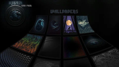 Raven Dark Icon Pack screenshot