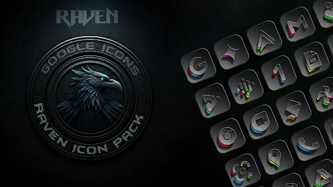 Raven Dark Icon Pack screenshot