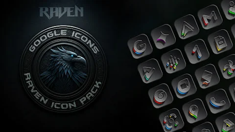 Raven Dark Icon Pack screenshot