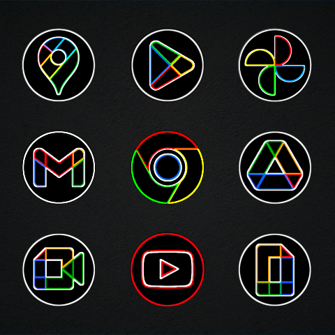 Pixly Dark – Icon Pack screenshot