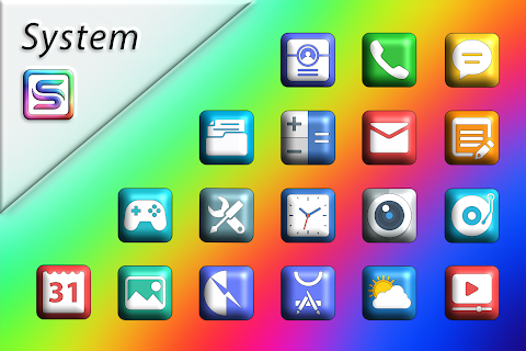The Square 3D – Icon Pack screenshot