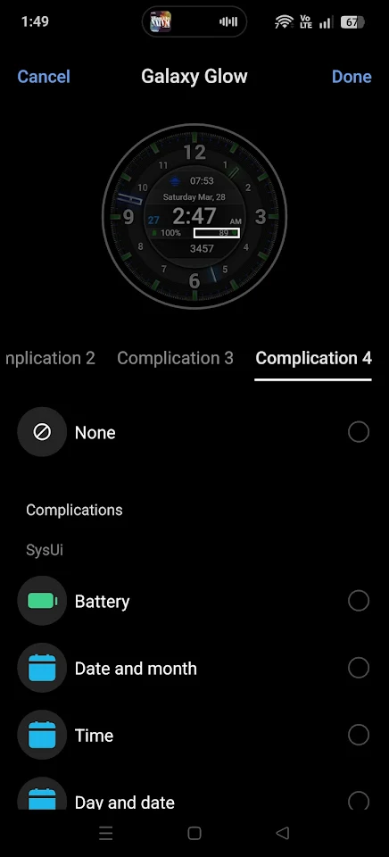 Galaxy Glow Watch Face 2026 screenshot
