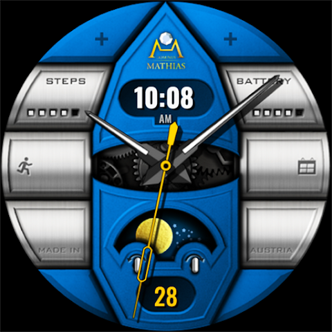 DM166 Luxury Gyro Watch Face screenshot