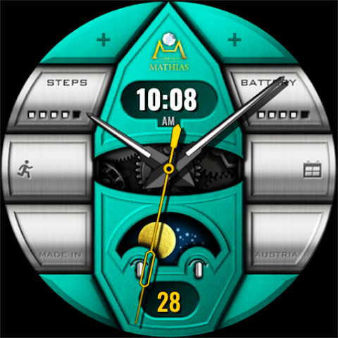 DM166 Luxury Gyro Watch Face screenshot