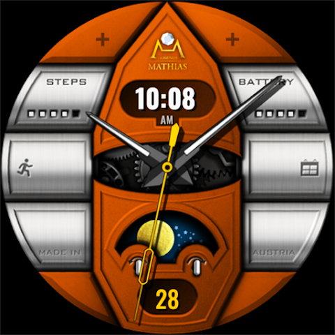 DM166 Luxury Gyro Watch Face screenshot