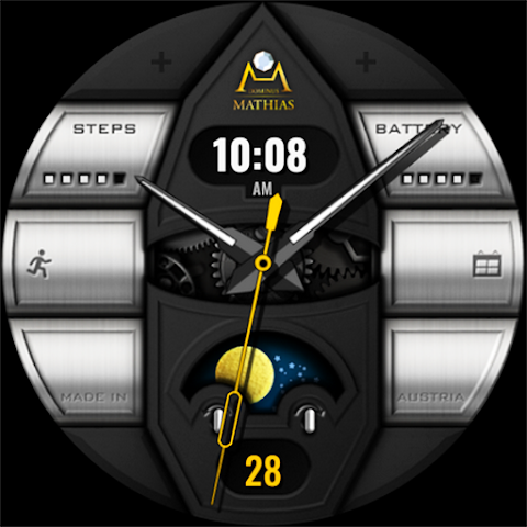 DM166 Luxury Gyro Watch Face screenshot