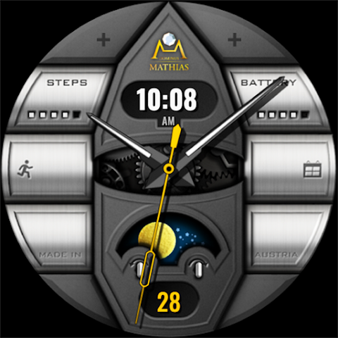 DM166 Luxury Gyro Watch Face screenshot