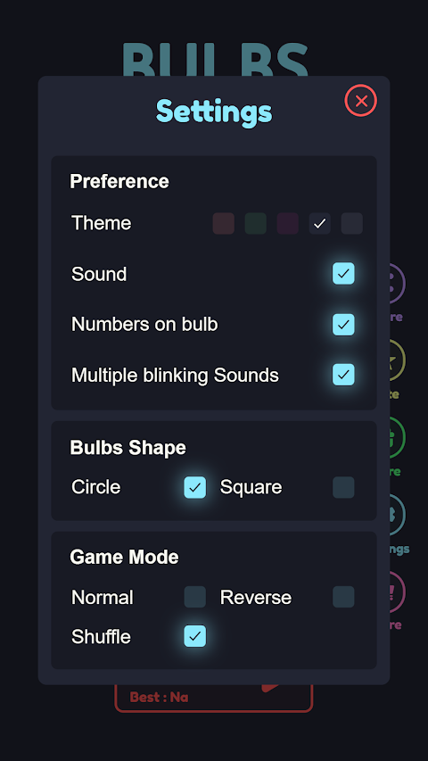 Bulbs – A game of lights screenshot