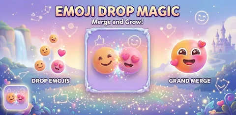 Emoji Drop: Merge Puzzle screenshot