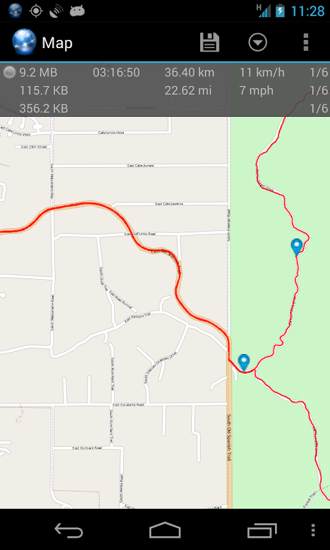 Ultra GPS Logger screenshot
