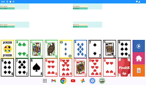 Brain Card Game – Find3x 4P screenshot