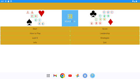 Brain Card Game – Xbar10n screenshot