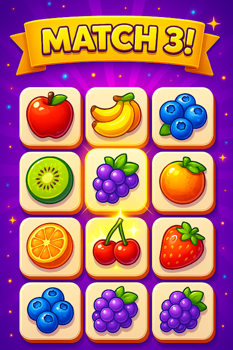 Fruit Frenzy Tiles screenshot