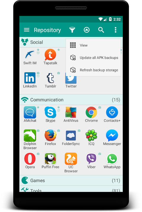 Glextor App Folder Organizer screenshot