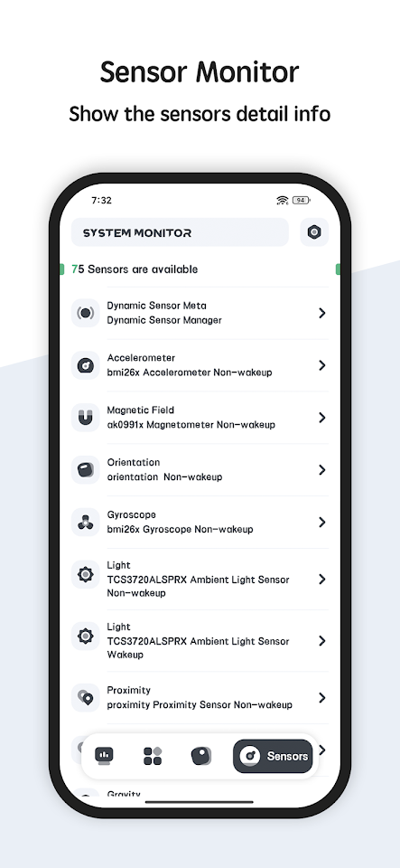 System Monitor Cpu Ram Battery screenshot